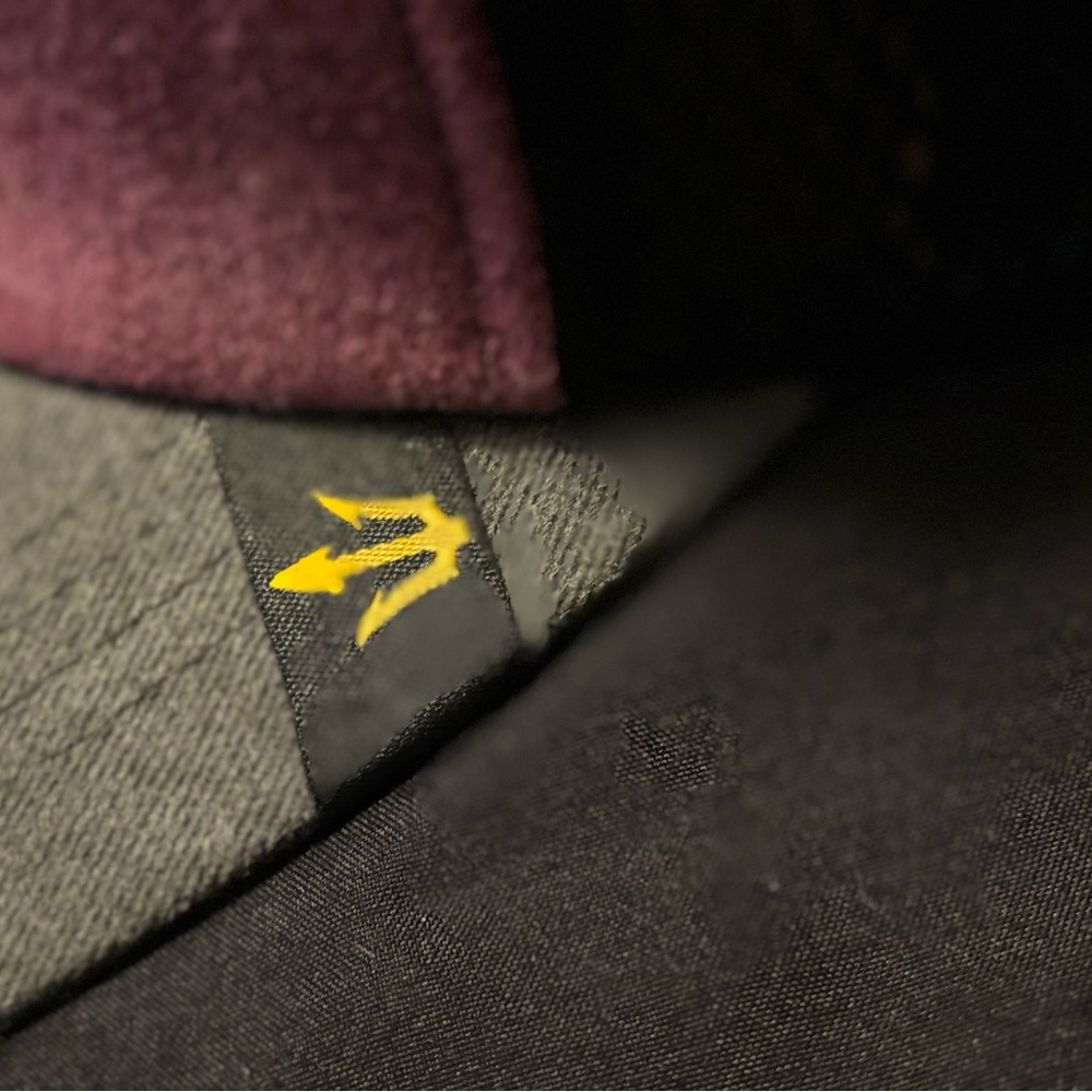 Goorin Bros. Bass (Large Mouth Lunker) Patch in maroon and Gray snap back ! - Picture 8 of 9